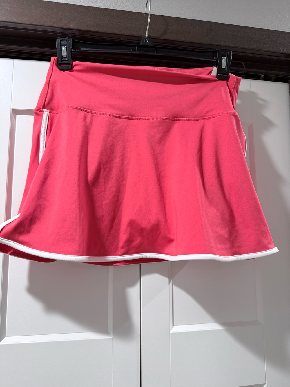 DSG red Skater Tennis Skirt with White Trim
